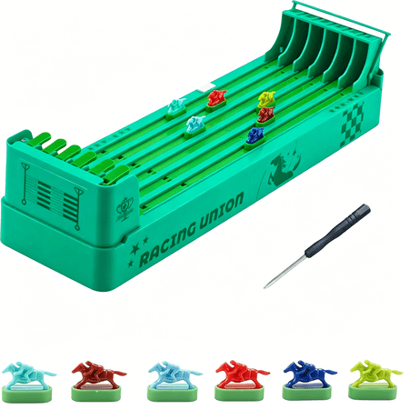 BESTSKY Electronic Horse Race Board Game,Horse Racing Table Games,Desktop Derby 6-Horse Racing Game,Portable Family Party Entertainment Games