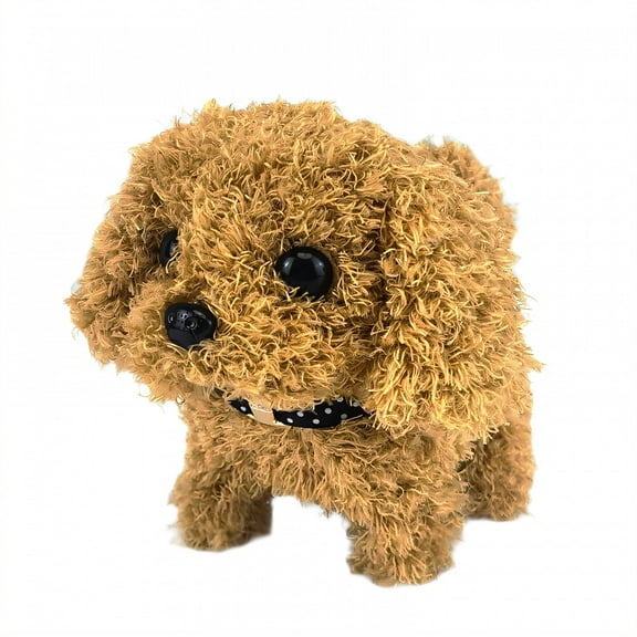 BESTSKY Electronic Plush Dog,Robot Puppy Dog Toy Remote Control Leash,Wags Tail Gift for Kids