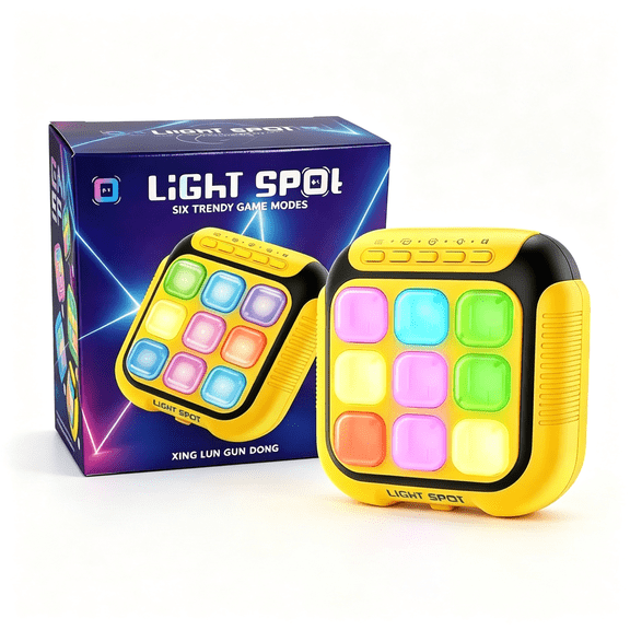 BESTSKY Electronic Tic Tac Toe Handheld Game U2013 6-In-1 Travel Puzzle Console,Fast-Paced Portable Entertainment,Gift-Ready Packaging Tic Tac Toe Game