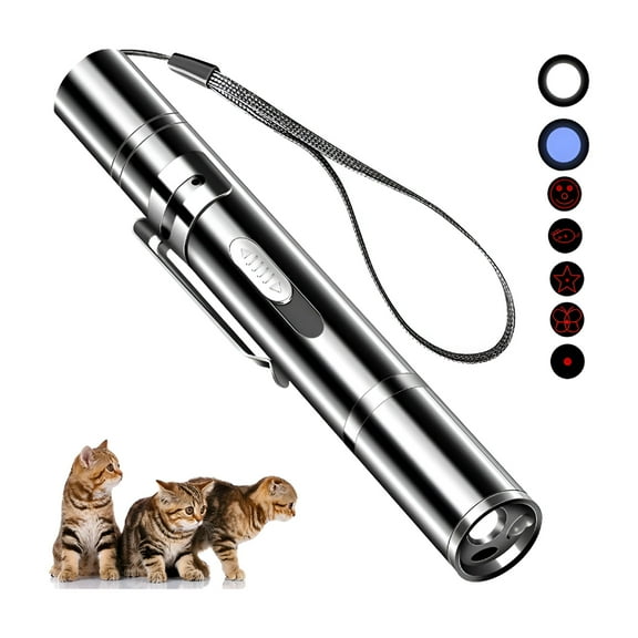 BESTSKY Engaging and Exciting Red Laser Pet Toy for Cats and Dogs -Cat Laser Toy Fun and Interactive Novelty for Indoor Playtime - Convenient and Portable Usb Rechargeable Design