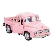 BESTSKY Engineering Truck Carrier Transport Trucks,Toys for 3 Year Old Boys,Alloy Car Toys,Pink