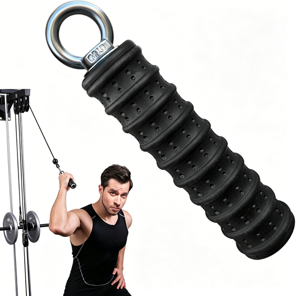 BESTSKY Ergonomic Tricep Rope Pulldown Attachments,27 32 40&47 Inch Extra Long Triceps Rope Cable Attachments for Gym,Lat Pull Down Bar for Cable Machine,Tricep Workout Cable Attachments