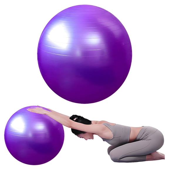 BESTSKY Exercise Ball,17.72in Exercise Balls,Safety And Explosion-Proof Workout Ball,for Home Gym,Yoga,Pilates,Core Training,Balance Recovery,Purple