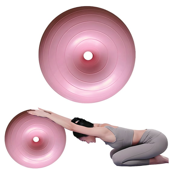 BESTSKY Exercise Ball,19.7"*19.7"*10.2" Exercise Balls,Explosion-Proof Frosted Stability Ball,Pink