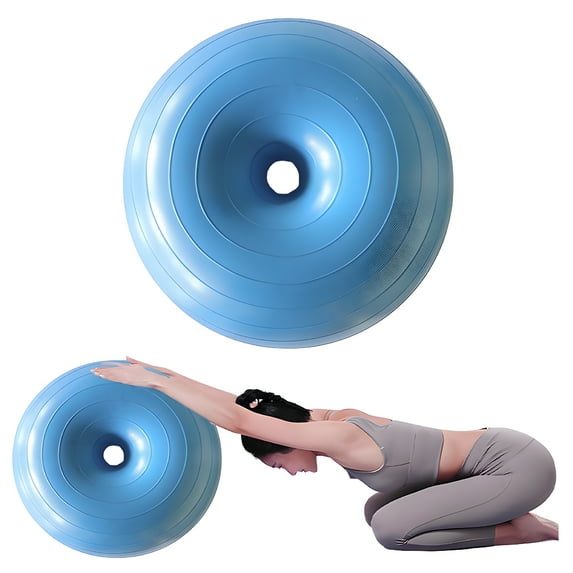 BESTSKY Exercise Ball,19.7"*19.7"*10.2" Yoga Ball,Explosion-Proof Frosted Birthing Ball For Pregnancy,Blue