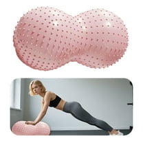 BESTSKY Exercise Ball,35.4"*17.7"*17.7" Balance Ball,Anti-Slip Birthing Ball,Pink