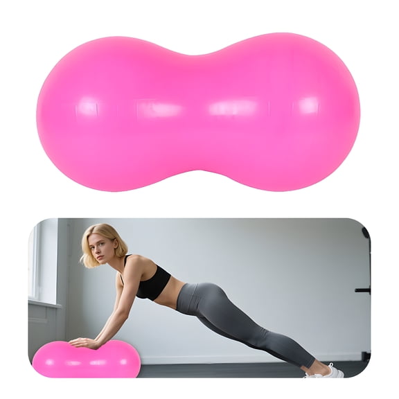BESTSKY Exercise Ball,35.4"*17.7"*17.7" Stability Ball,Thickened Explosion-Proof Pregnancy Ball,Pink