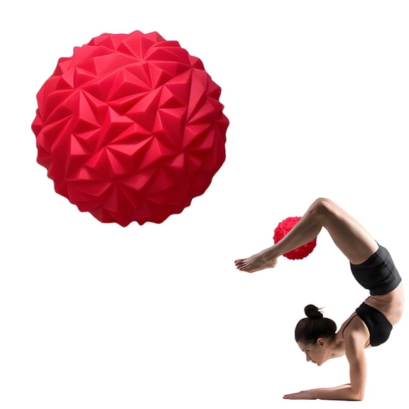 BESTSKY Exercise Ball,6.3*6.3*3.15in Excersing Ball,Anti-Slip Yoga Ball,Red