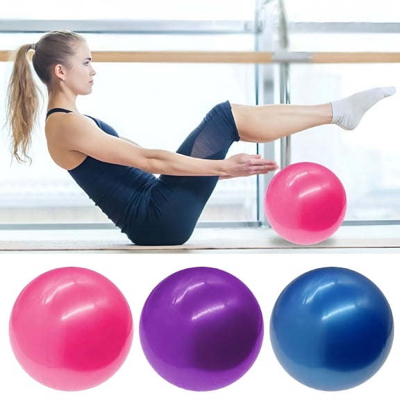 BESTSKY Exercise Ball Small, 6 inch Small Ball for Pilates, 6" Stability Ball Mini Yoga Ball for Women Workout Fitness Physical Therapy, Purple
