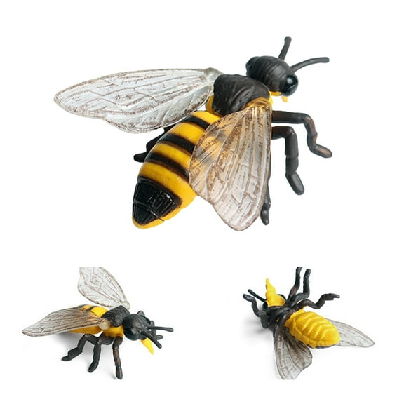 BESTSKY Fake Bugs,Simulated Bee Ornament Plastic Bugs,Shape Lasting Plastic Insect Model,Style1