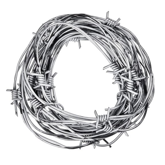 BESTSKY Fake Rusted Barbed Wire Plastic Barb Wire Props for Christmas Party Decorations Barbed Wire