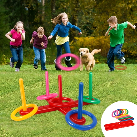 BESTSKY Family Ring Toss Game Set, Portable Outdoor Indoor Activity