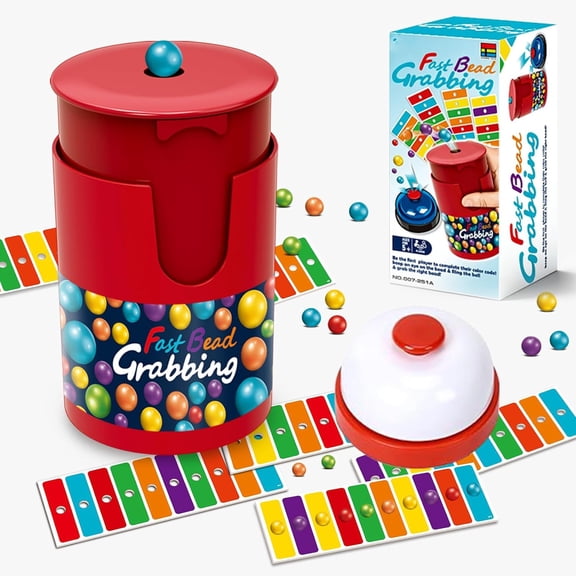 BESTSKY Fast Bead Grabbing Game,Match Color Bingo Game Set,Color Bingo Games for Adults,Hand Speed Challenge Game Best of 2026,Hand Eye Coordination Training,for 2-4 Family Game and Group Gatherings