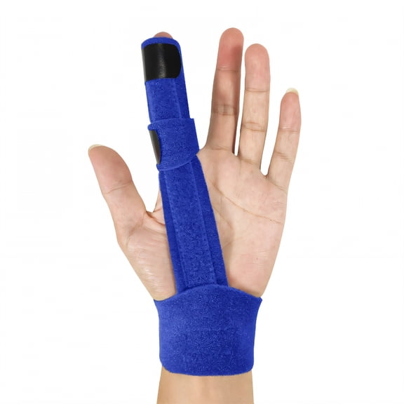 BESTSKY Finger Splint,Aluminum Support Trigger Finger Splint,Adjustable Comfortable Mallet Finger Splint for Injury Recovery and Finger Alignment,Blue