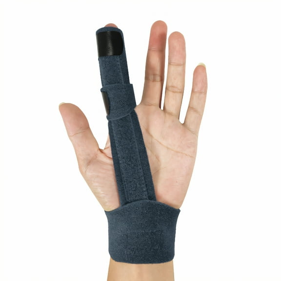 BESTSKY Finger Splint,Aluminum Support Trigger Finger Splint,Adjustable Comfortable Mallet Finger Splint for Injury Recovery and Finger Alignment,Grey