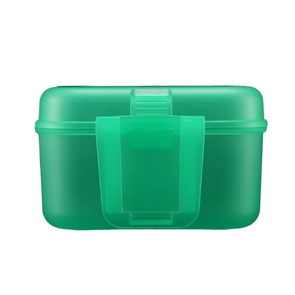 BESTSKY Fishing Bait Container with Belt Buckle, Portable Plastic Worm Box with Breathable Holes, Compact Lure Case for Camping