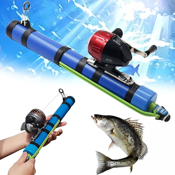 BESTSKY Fishing Catapult Rod, Kids Fishing Rod, 15In Professional Sling Shot Fishing Reel Pole, Saltwater and Freshwater Great Gear for Traveling Anglers