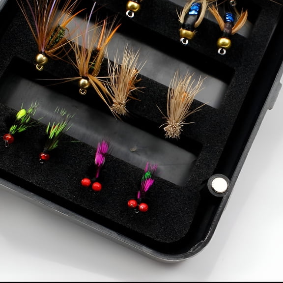 BESTSKY Fishing Flies Kit 32/24Pcs Ants Baits Fishing Flies Kit Nymphs