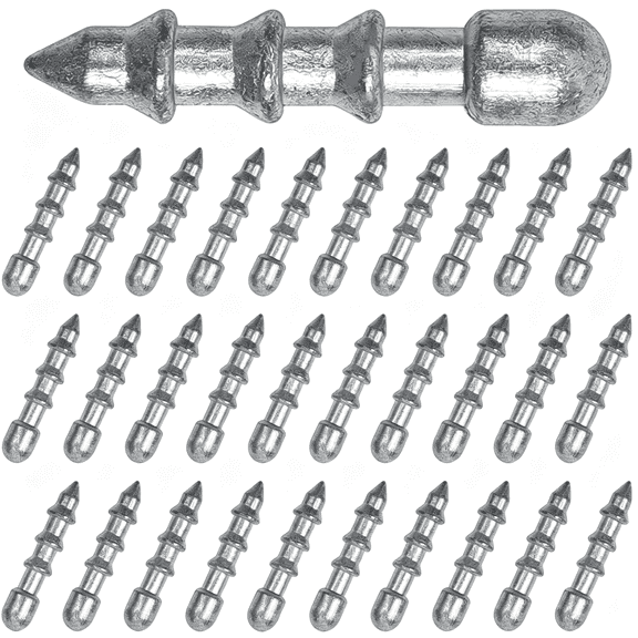 BESTSKY Fishing Nail Weights Kit,30Pcs Wacky Worm Weights Insert Sinkers Fishing Weights Nail Sinker Weights for Soft Worm Lures Neko Rig Wacky Rig Bass Fishing