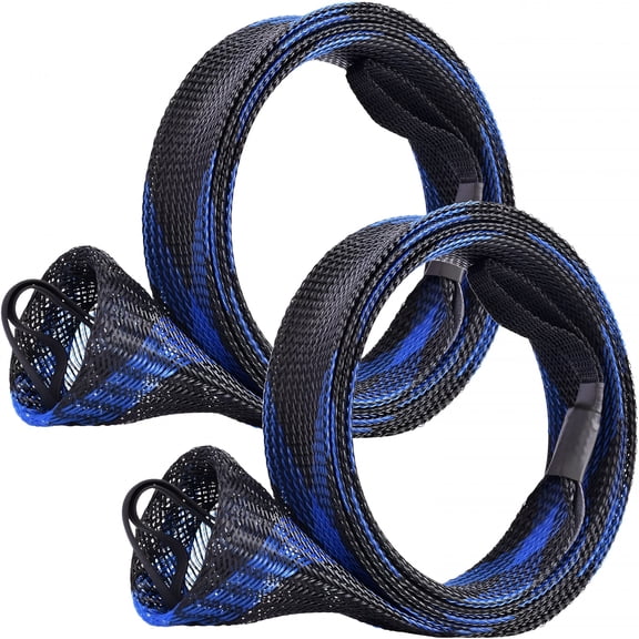 BESTSKY Fishing Rod Sock Fishing Rod Sleeve Rod Cover Braided Mesh Rod Protector Pole Gloves Fishing Tools for Spinning Rod,Casting Rod,Musky Rod,Ice Rod,Fly Rod,Spey Rod