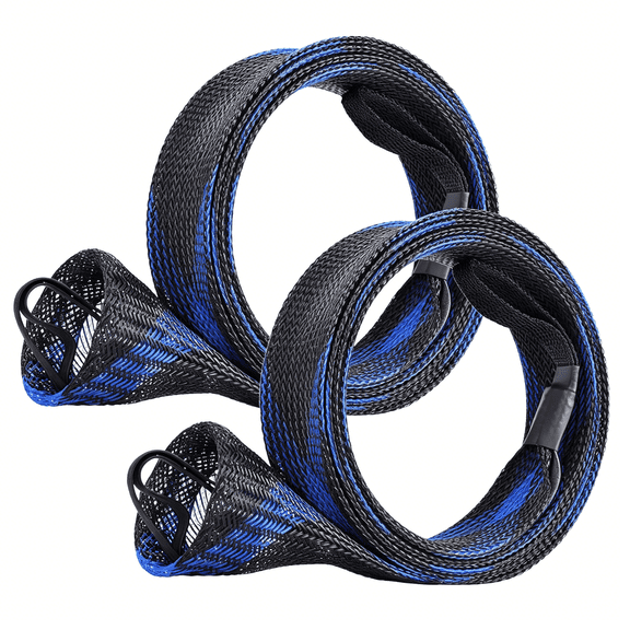 BESTSKY Fishing Rod Sock Fishing Rod Sleeve Rod Cover Braided Mesh Rod Protector Pole Gloves Fishing Tools for Spinning Rod,Casting Rod,Musky Rod,Ice Rod,Fly Rod,Spey Rod