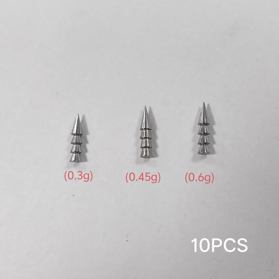 BESTSKY Fishing Weights Nail Weights for Bass Fishing,Wacky Worm Weights Insert Sinkers Fishing Weights for Plastic Worms Lures Nail Sinkers Wacky Rig Neko Rig Bass Fishing 4 Sizes