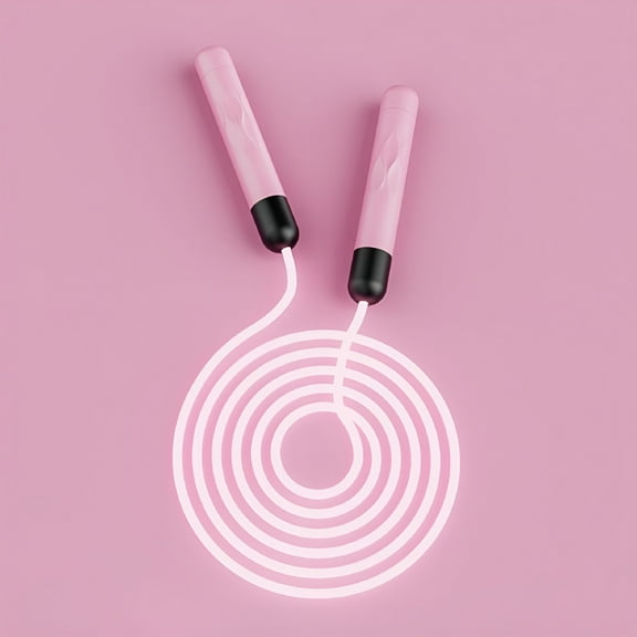 BESTSKY Fitness Adjustable Exercise Skipping Rope with LED Lights for Adults, Kids, and Beginners -