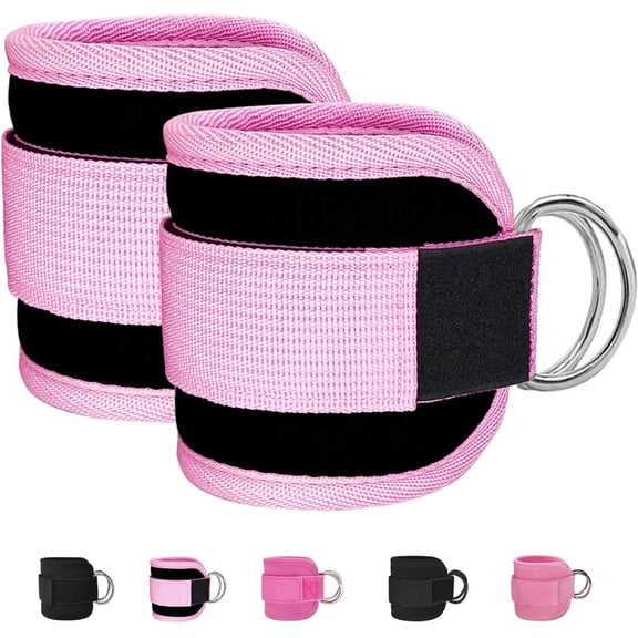 BESTSKY Fitness Ankle Straps for Cable Machine, Kickbacks Glute Workouts, Lower Body Exercises, Adjustable Leg Straps with Neoprene Padding