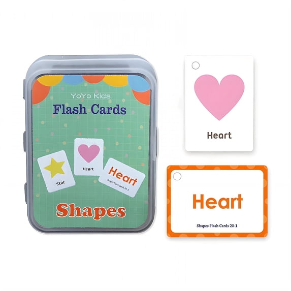 CCOCC Flash Cards,Shapes Toddler Flash Cards,Double-Sided Flash Cards ...