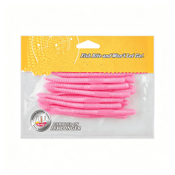 BESTSKY Floating Steelhead Worm Bubblegum, 4" (13 Count) Bass Fishing Lures