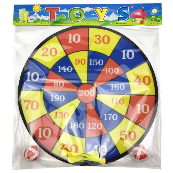 BESTSKY Flocking Dart Board Set,Family Entertainment Electronic Dart Board,Soft Flocking Dartboard