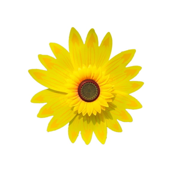 BESTSKY Flowers,Vibrant Design Wind Spinners Outdoor,Easy Installation and Movement Colorful Wind Spinner for Garden,Yellow