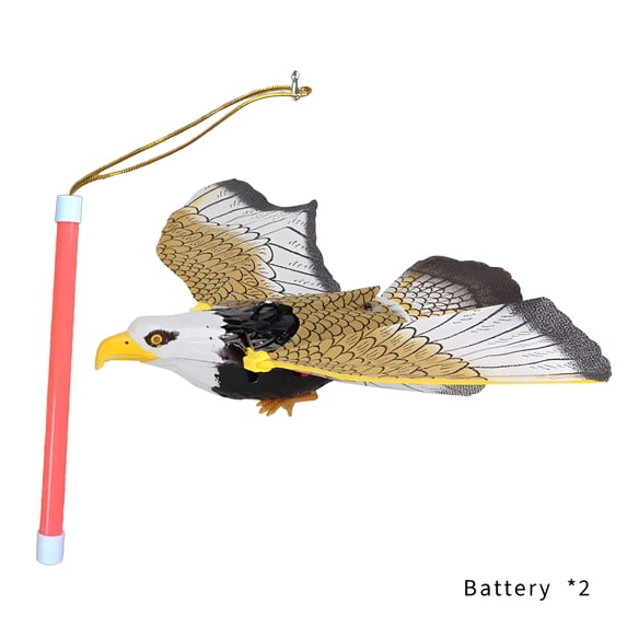 BESTSKY Flying Bird Cat Toy,Realistic Bird Design Flying Cat Toy,Engaging Cat Chase Bird Toy for Cats,Style2