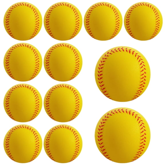 BESTSKY Foam Training Baseball 12 Pack - Regulation Size Foam Baseballs for Soft & Safe Throwing,Catching and Batting Practice