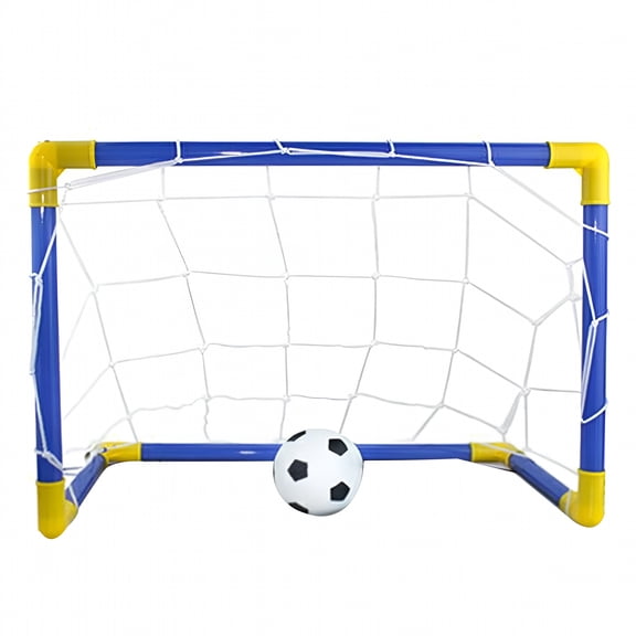 BESTSKY Foldable Soccer Goal Set for Kids, Portable Football Training Practice Net with Ball and Pump, Outdoor Backyard Playground Sports Toys for Boys and Girls Ages 3-6