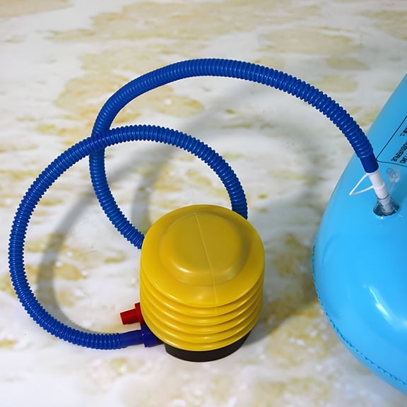 BESTSKY Foot Pump Inflator for Yoga Ball Exercise Balls, Manual Hand Press Air Pump for Inflatable Pool Float Swimming Ring Balloon Bed Mattress, Portable Plastic Pump for Sports and Outdoor Use