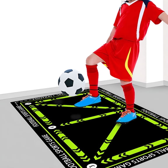 BESTSKY Football Footstep Training Mat, Soccer Training Mat, Soccer Training Equipment, Agility Training Equipment, Soccer Train Mat, Non-Slip Silent Training Mat, Football Mat for 6-15 Ages