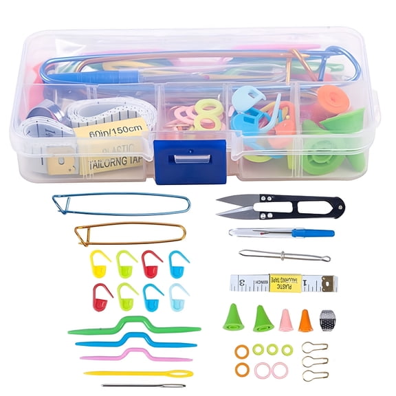 BESTSKY Full Knitting Tools Kit Crochet Needle Hook Accessories DIY Knitting Supplies with Case Kids Stuff Knitting Kit