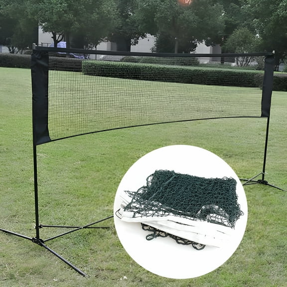BESTSKY Full Size Standard Badminton Net for Professional Shuttlecock Sports Training Game, Deep Green