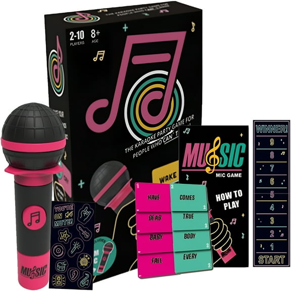 BESTSKY Funny Party Game,Enhance Relationships Social Game,New Family Karaoke Game for Friends and Music Lovers (1 Set)