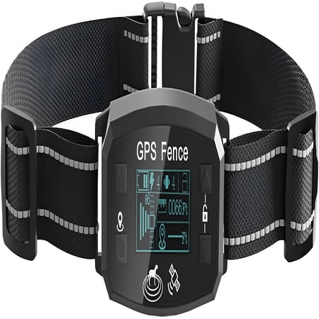 BESTSKY GPS Wireless Dog Fence, Range up to 6561 ft, Electric Collar with 3 Warning Modes, for Outdoor Use Waterproof Rechargeable Pet Containment System for Most Dogs (Black)