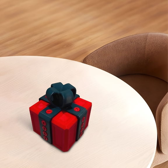 BESTSKY Gag Gift Box Christmas Annoying Gift Box with Screws, Includes Finger, Novelty Prank Pop-Up Finger Gift Annoying Gift Box with Screws Puzzle Gift Box Red and Black 2.42.42.4 Inch