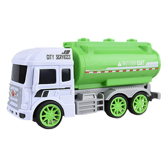 BESTSKY Garbage Truck Toys,No Battery Needed Trash Truck,All Terrain Power Car Toys for Toddlers 1-3,Style2