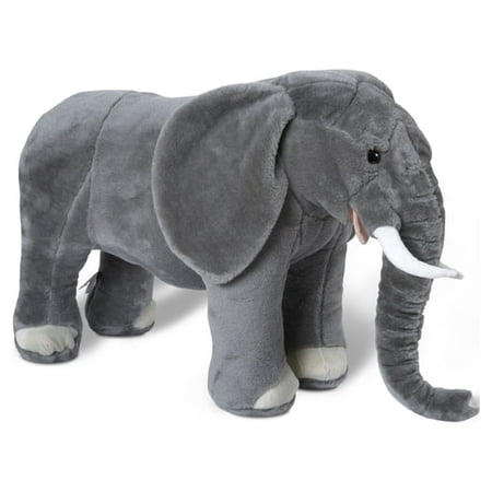 BESTSKY Giant Elephant - Elephant Stuffed Animal Lifelike Stuffed Animal (Over 3 Feet Long)