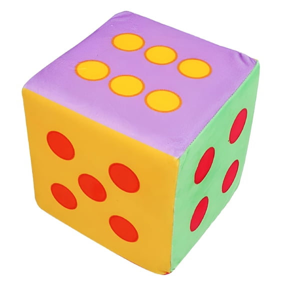 BESTSKY Giant Foam Dices Assorted Colors - 1 Piece Traditional Dices for Math Colorful Dot
