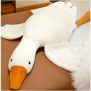 BESTSKY Giant Goose Plush - 35" Extra Soft Goose Stuffed Animal Hugging Pillow with Rotund Belly,Safety Nursery Decor & Sensory Comfort Toy,Cuddle Companion for Women Girl