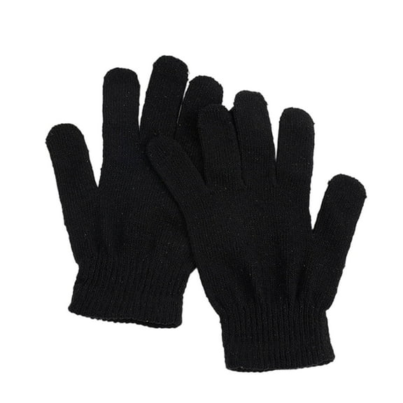BESTSKY Gloves for Women Cold Weather Universal Solid Design Gloves Winter Anti-Cold Flexible Fit Hand Warmer Gloves,Black