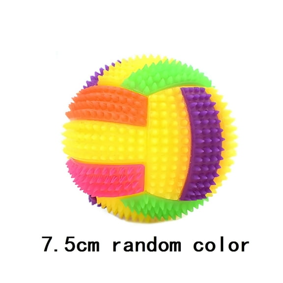 BESTSKY Glowing Ball Dog Toy Led Puppy Bouncy Chew Dog Ball Molar Toy Pet Color Light Ball Interactive Toys for Cats Small Dogs