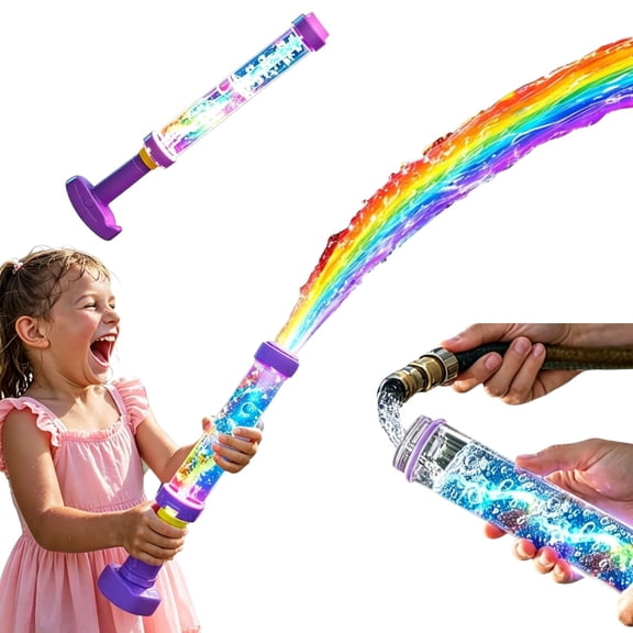 BESTSKY Glowing Rainbow Led Water Blaster,Glowing Rainbow Water Blaster,Summer Fun That Pops Like Magic,Suitable for Pool Parties and Outdoor Activities