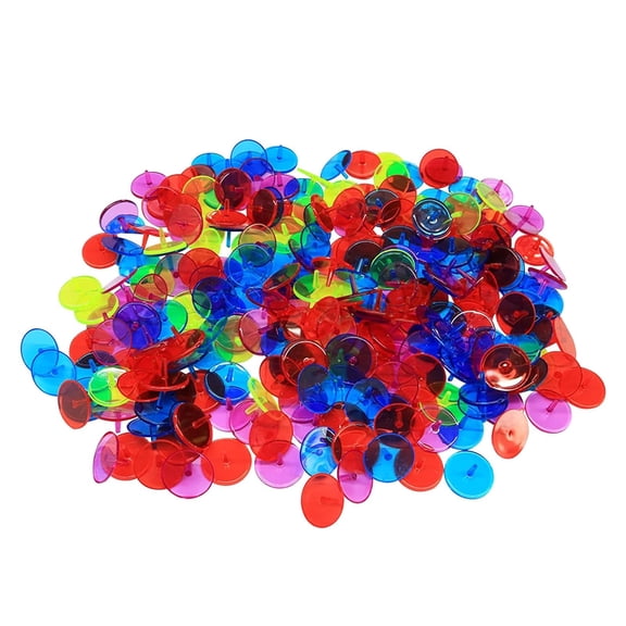 BESTSKY Golf Ball Marker - 50/100/150Pcs High Visibility Colorful Transparent Plastic - 24MM Golf Ball Position Marker - Golf Accessories